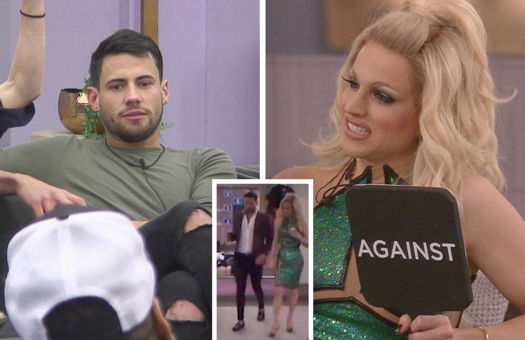 What exactly did Courtney 'push' into Andrew inside the Celebrity Big Brother bathroom?