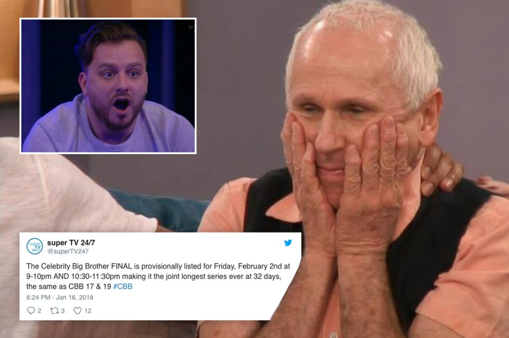 The date of 2018's Celebrity Big Brother final has been leaked by a fan page forcing Channel 5 to reveal all