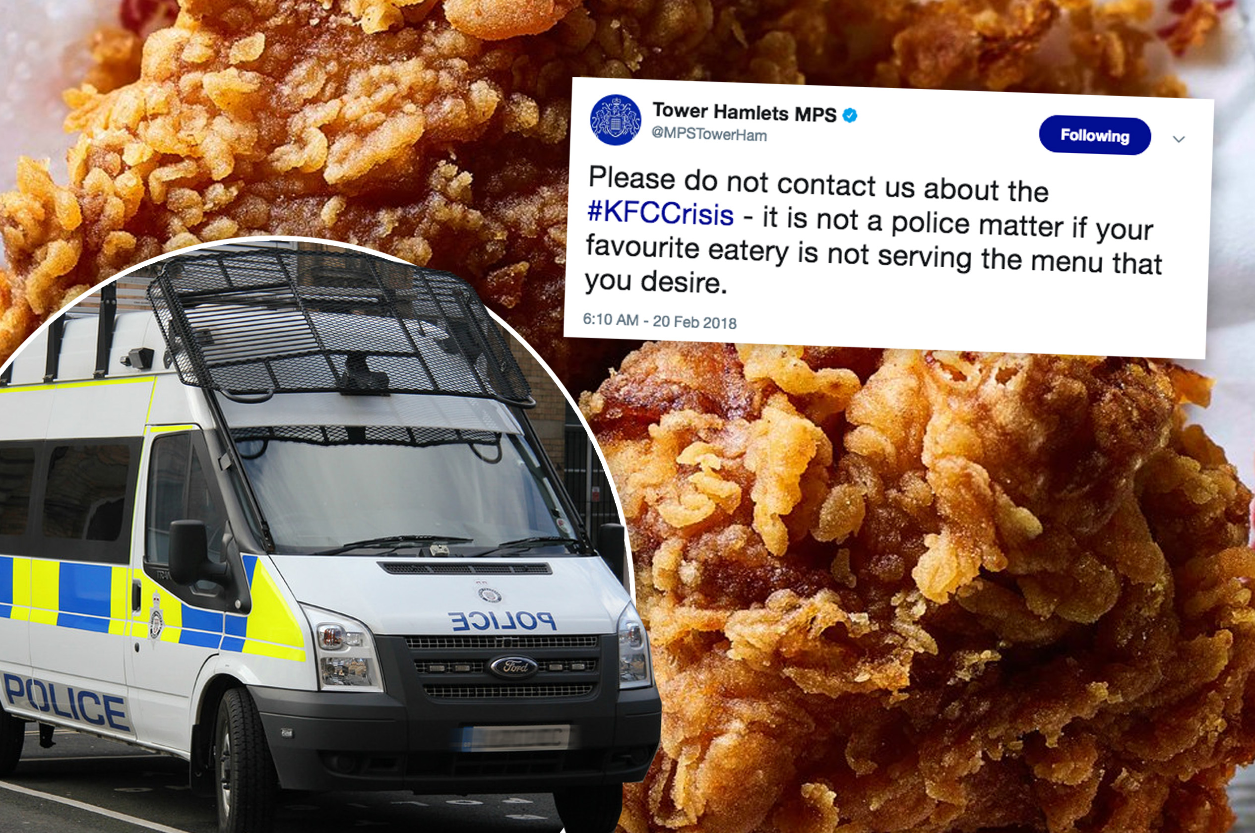 KFC Crisis: Met POLICE ask takeaway loving Brits to STOP calling 999 about the chicken shortage
