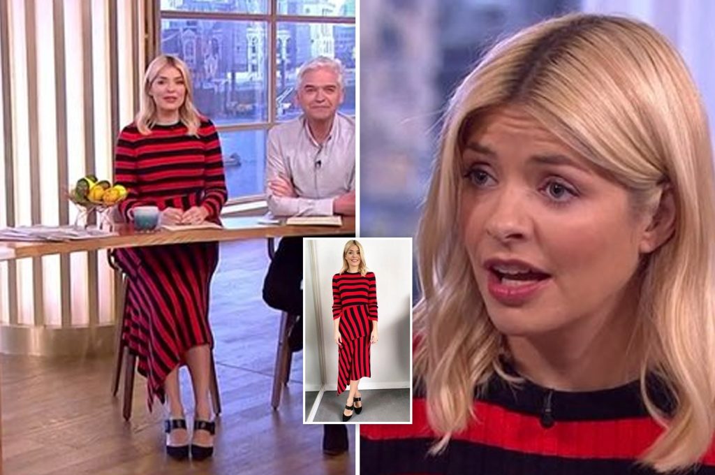 This Morning viewers mock Holly Willoughby's 'Dennis The Menace' outfit – labelling it 'in your face' and 'quite aged'