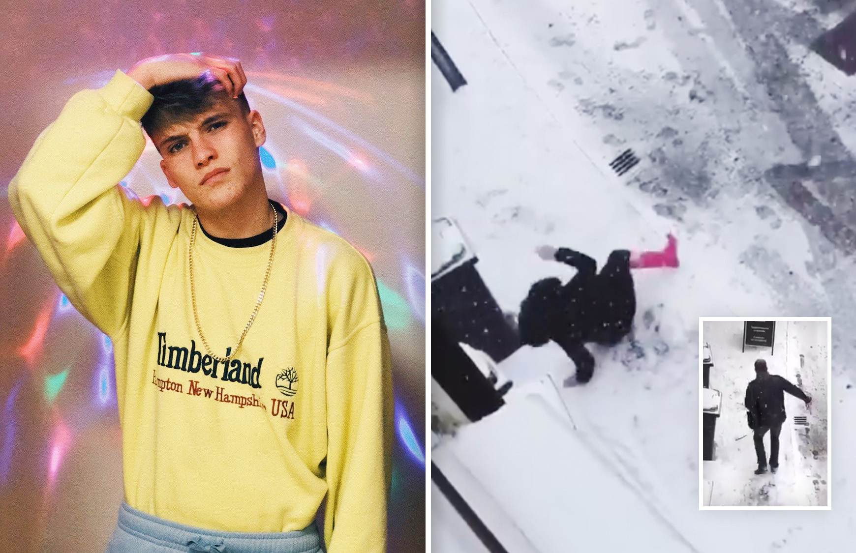 'Stop taking life too seriously' – Meet the man who's raked in over 4 MILLION views filming people slipping on ice in Manchester