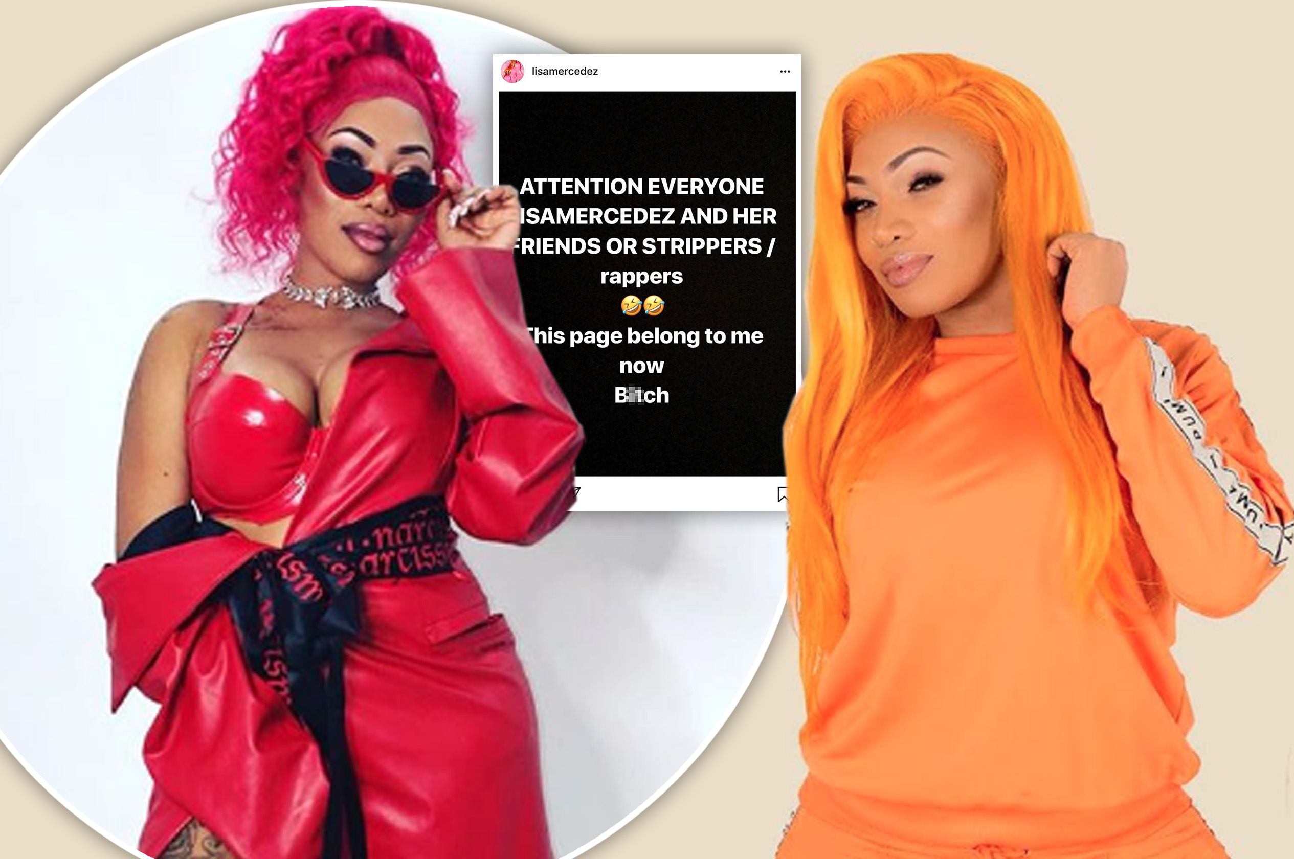 Lisa Mercedez 'feels violated' after her official Instagram account was 'hacked' and used to spread hateful messages to her 43K followers