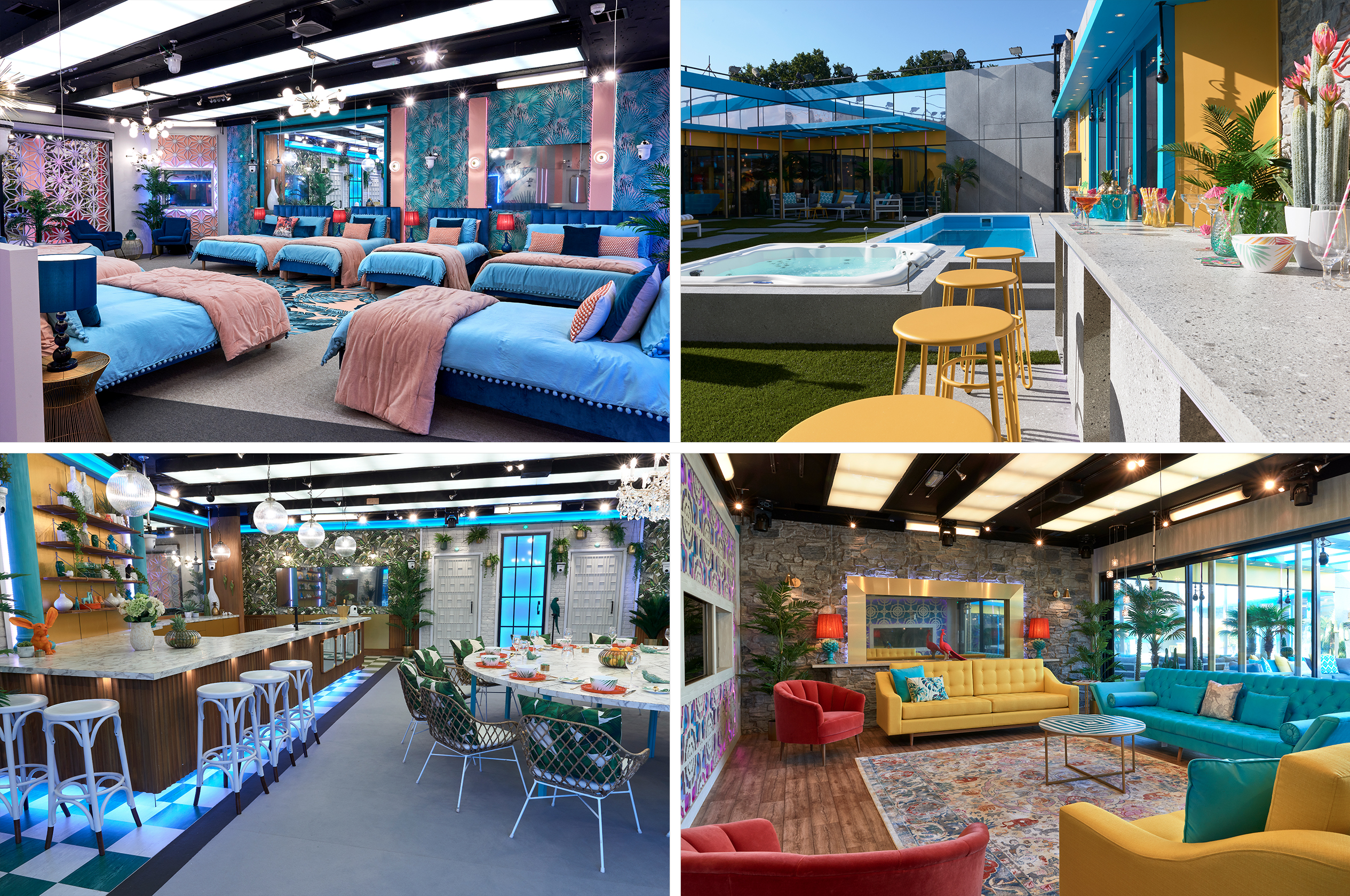 First look inside the Celebrity Big Brother house which bosses say is inspired by Palm Springs and is a 'paradise of tropical prints'