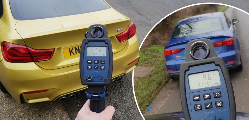 Luxury BMW and Audi cars worth thousands clocked driving more than 105mph in major police operation to crack down on speeding