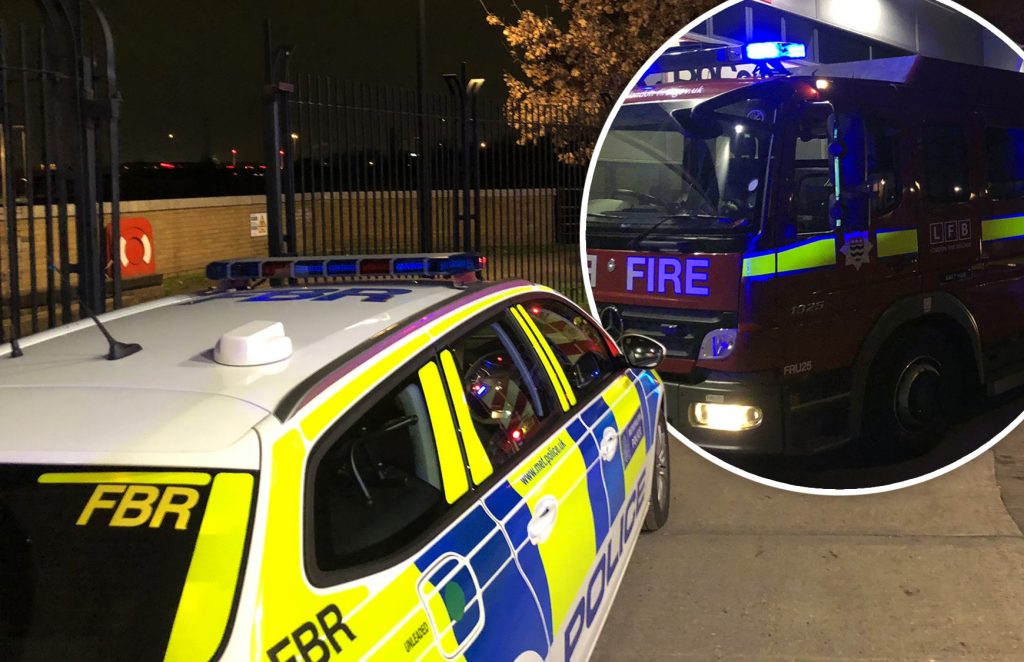 Ten-year-old boy rescued by police and firefighters using throw line after falling into East London river at night