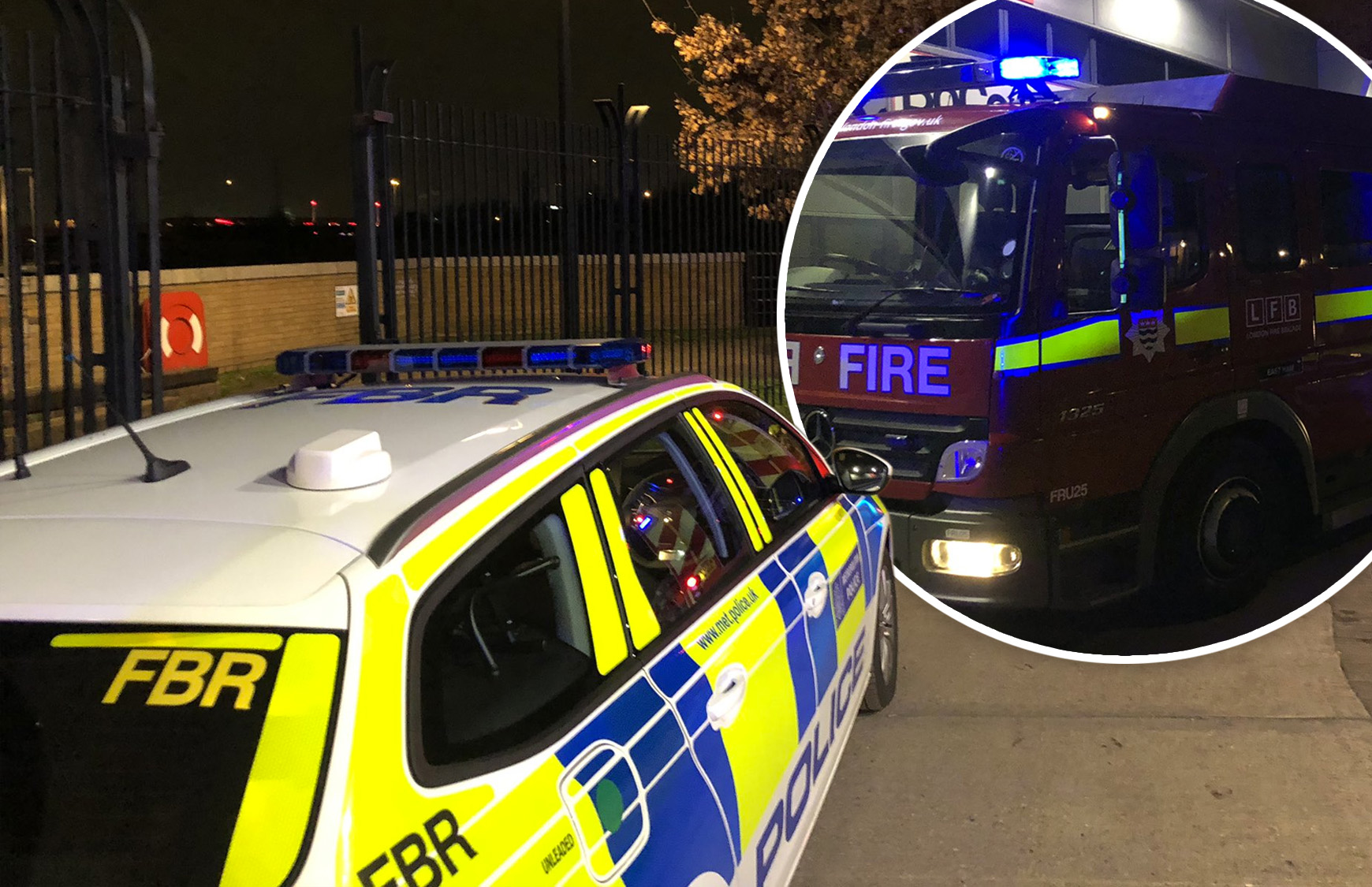 Ten-year-old boy rescued by police and firefighters using throw line after falling into East London river at night