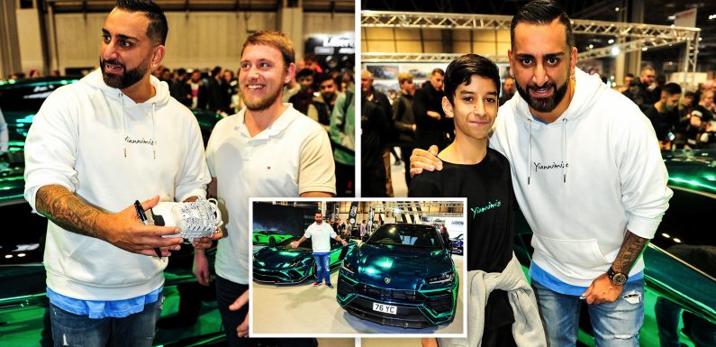 In Pictures: Hundreds stand in line at Autosport expo at NEC in Birmingham to meet TV and YouTube star Yianni from Yiannimize