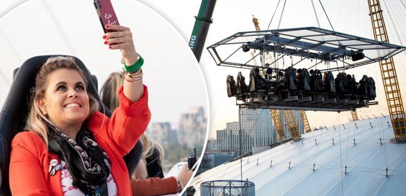 Fly me to the O2!: Our reporter mingles with celebs and sips cocktails 100 feet in the air as London In The Sky comes to the capital