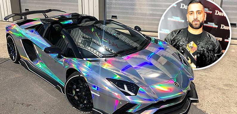 Supercar wrapper Yianni Charalambous gears up for European tour and shares first pictures of his colour-changing Lamborghini Aventador