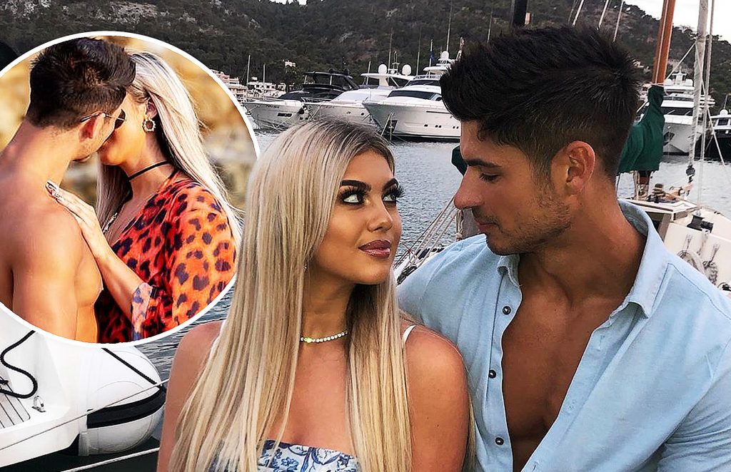 Love Island's Anton Danyluk and Belle Hassan stare lovingly into each other's eyes before heading back to UK after post villa holiday
