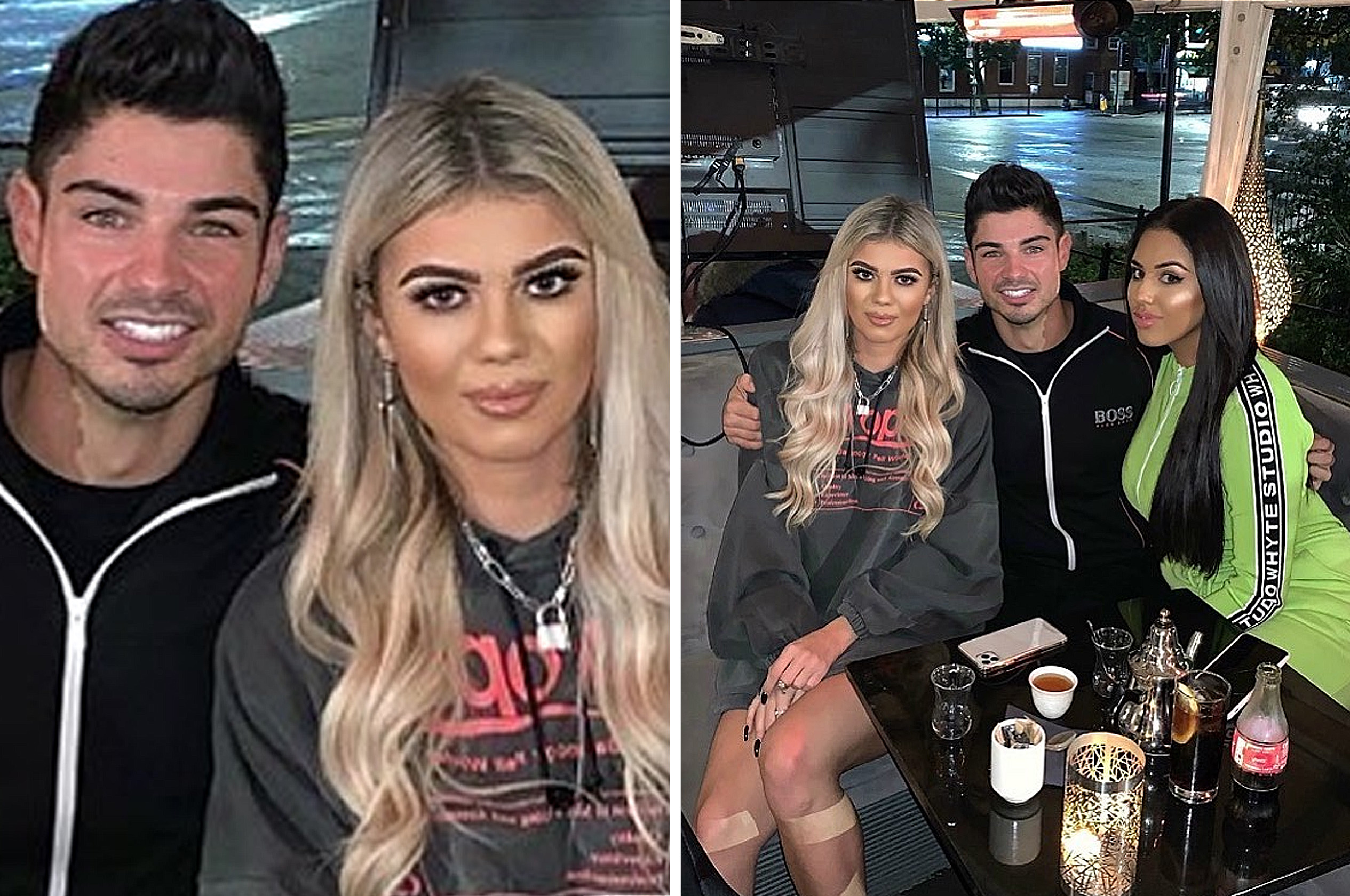 Love Island's Anton quick to defend Belle after pair reunite on night out with fellow islander Anna following shock break-up