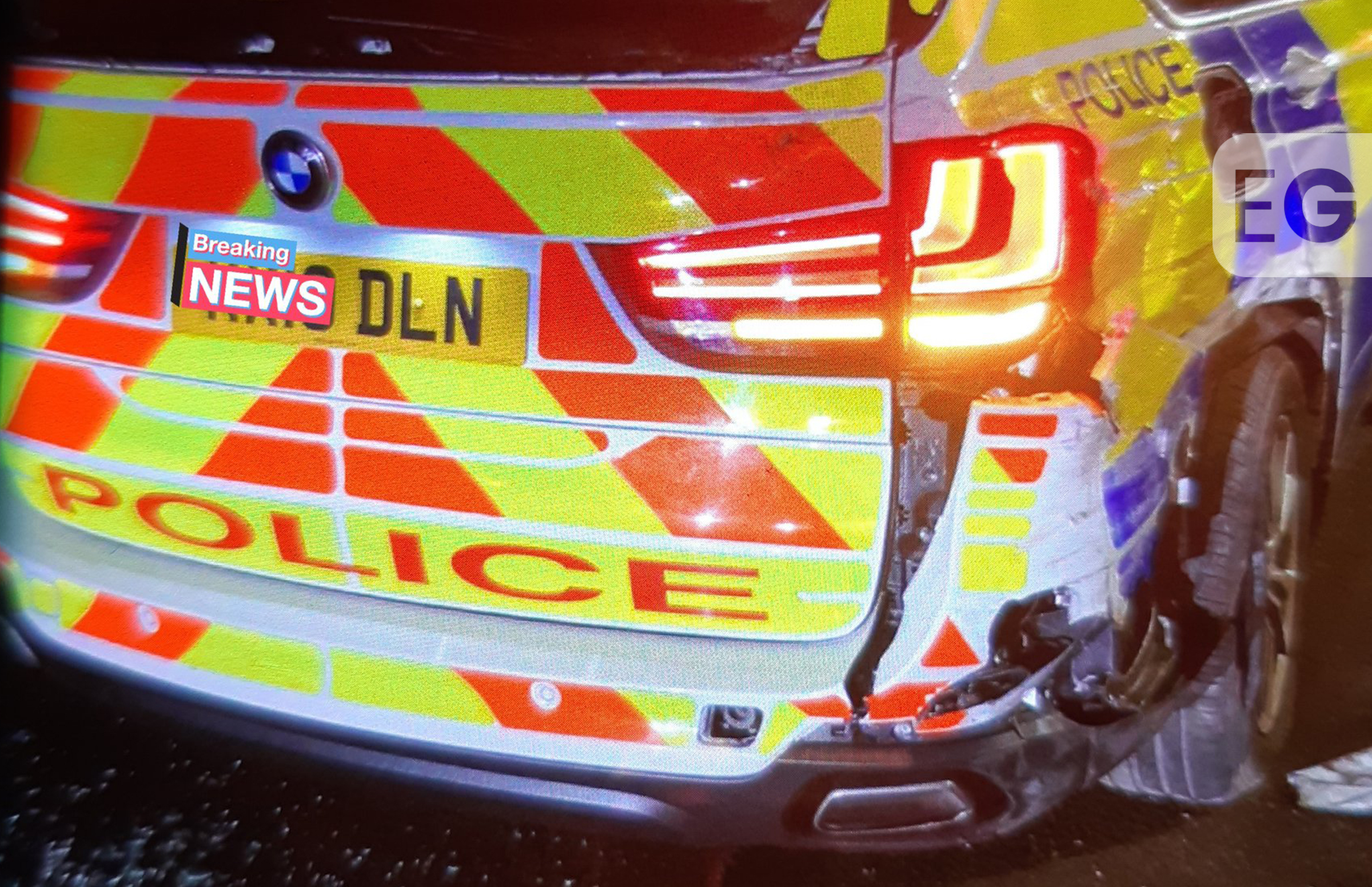 Sleeping driver drifts across M1 before smashing into police