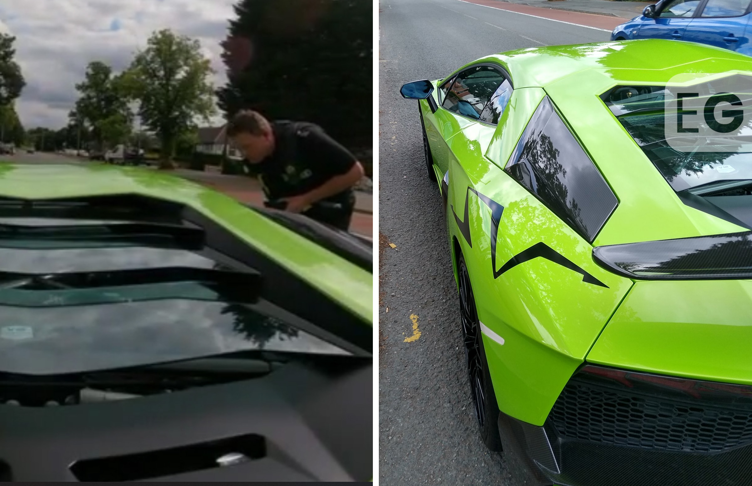 Watch as Lamborghini driver caught on mobile phone