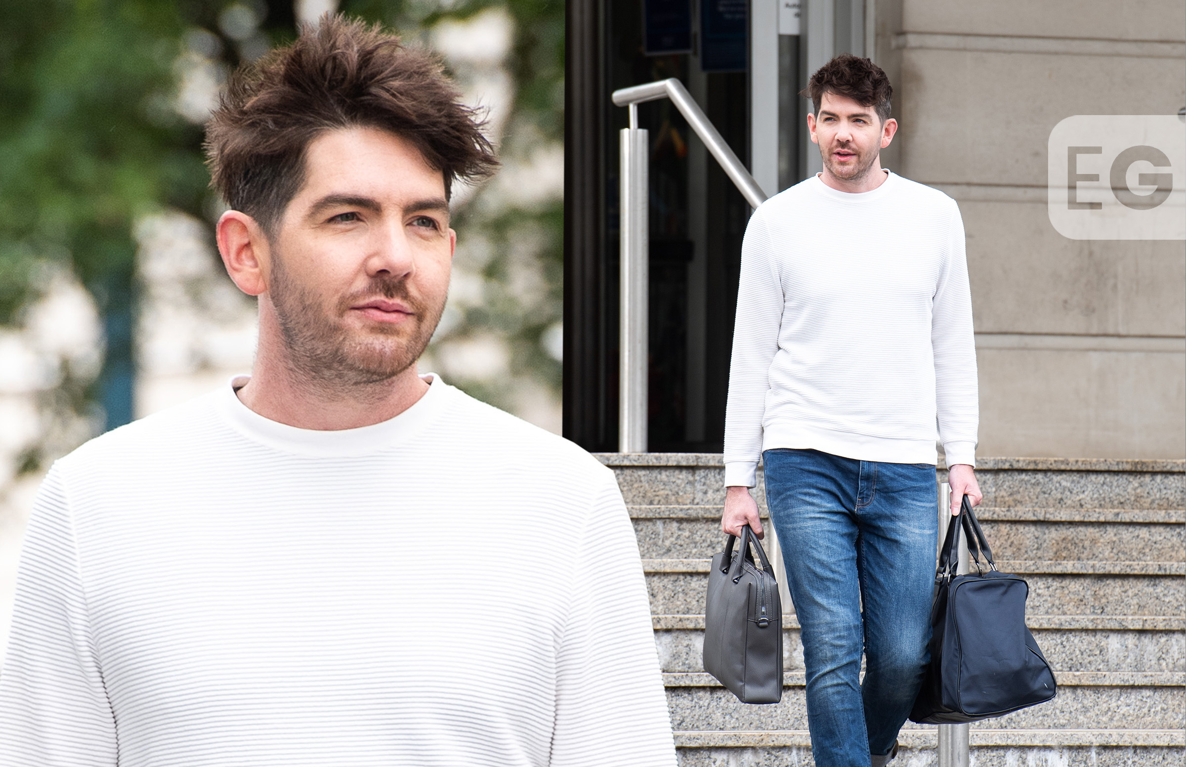 Actor Scott McGlynn spotted filming new TV series