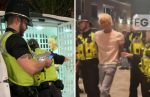 Cops carry drunk former X Factor star into police van
