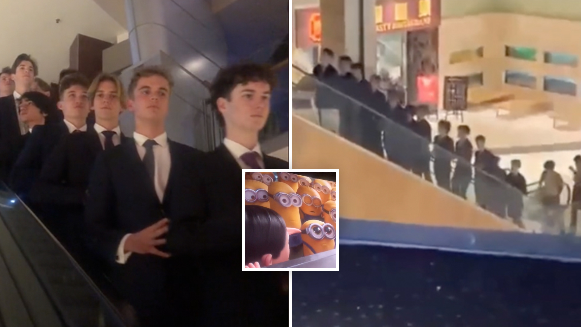 Hilarious viral trend showing suited lads at cinemas emerges on TikTok