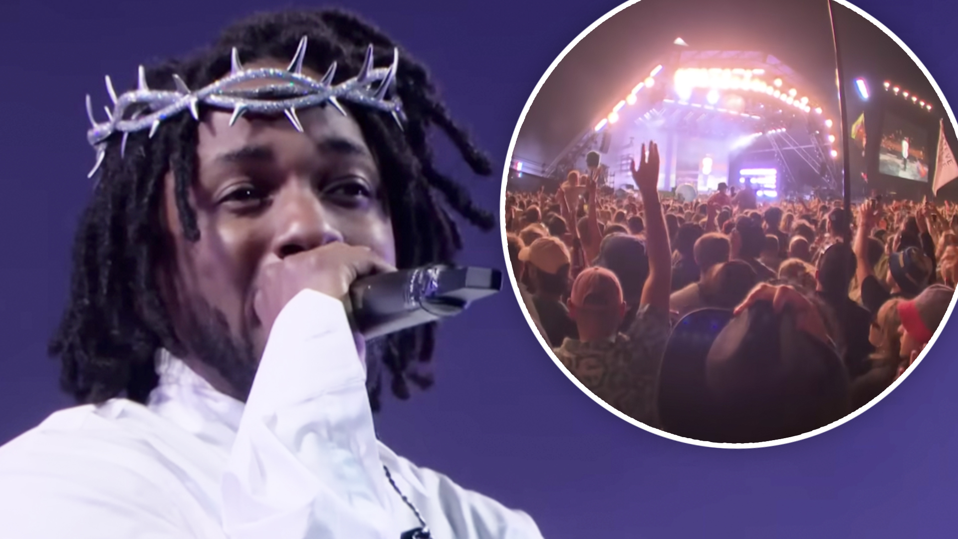 EXCLUSIVE: Kendrick Lamar 'dedicates Loyal to fan' at Glastonbury 2022