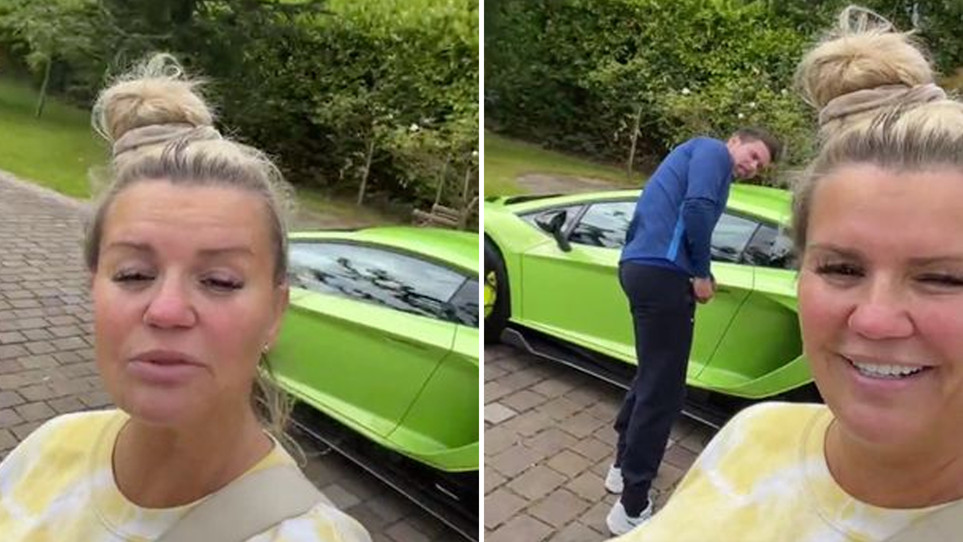 Kerry Katona 'isn't bragging' while showing off new £200K Lamborghini