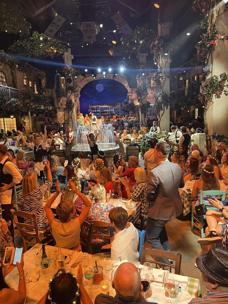 Mamma Mia The Party is one of London's must-see experiences. Picture; Lucy Jolley