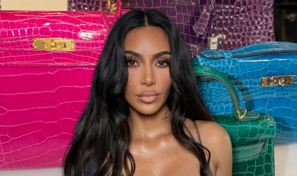 Kim Kardashian blasted for flaunting £1million Hermes bags in 'tone-deaf' timing